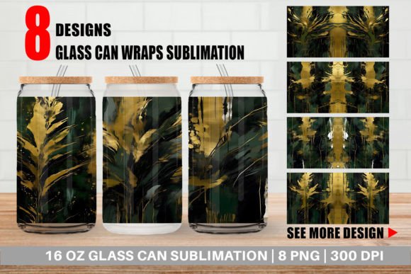 Download Glass Can Contemporary Art Dark Moss - Contemporary art Collection