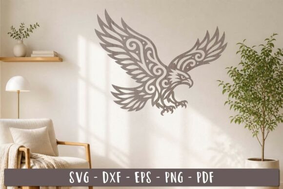 Download Flying Eagle Wall Decor SVG Laser Cut - Wall decor Collection