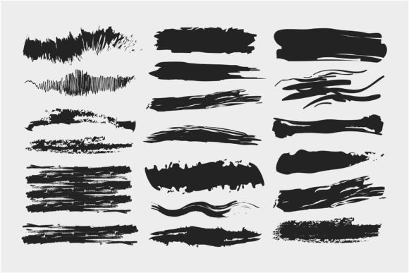 Download Brushstroke Shape Design Elements - Stroke Collection