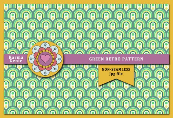 Download Green Retro Modern Pattern - Modern pattern Collection