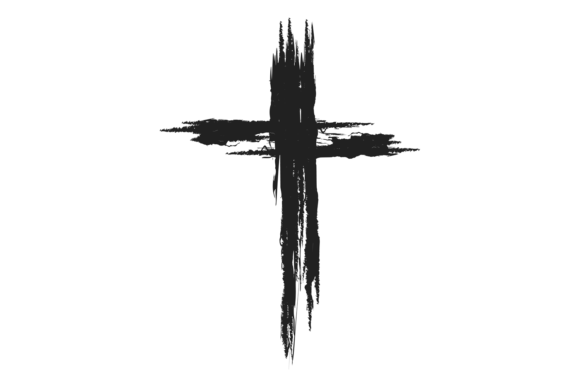 Download Grunge Cross in Brush Stroke Style. Arti - Stroke Collection
